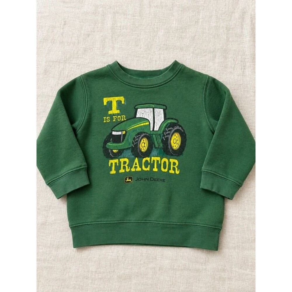 Vintage John Deere Kids Tractor Sweatshirt – Approx. 4T / Youth XS